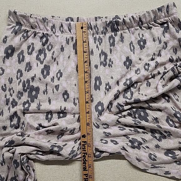 Cuddl Dud Jogger Style Size Large Pink Cheetah Print Lounge Pants Comfort - Picture 6 of 10